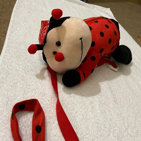 Lady Bug Plush On Leash - Picture 1 of 12